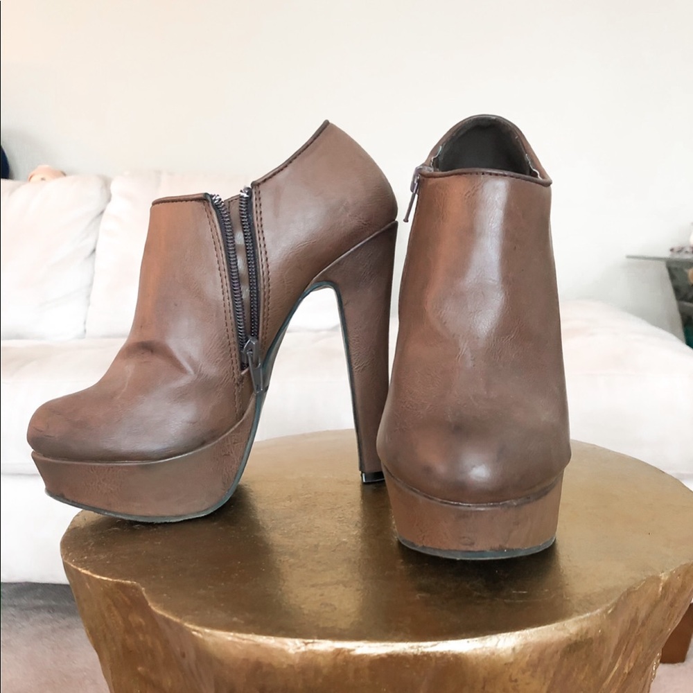 Heeled booties size 6.5